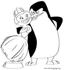 Madagascar Penguin Skipper And A Bobble Head Hula Doll Coloring Page Coloring Pages Kids Art Projects Coloring Pages For Kids