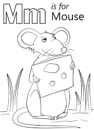 M coloring pages for toddlers. Mouse Letter M Coloring Page Free Printable Coloring Pages For Kids