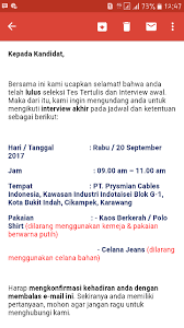 Jul 01, 2021 · rekrutmen.net menyediakan informasi lowongan kerja bumn cpns indonesia, untuk tingkat pendidikan sma, smk, d3, s1, s2. Pt Prysmian Cables Indonesia Kawasan Industri Indotaisei Cikampek Random Email Loker