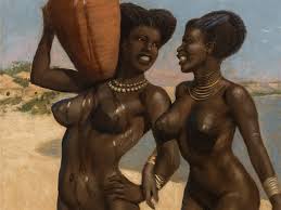Zwei nackte Frauen am Strand von Marcel René Herrfeldt auf artnet
