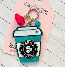 Coffee Cup Keychain Coffee To Go Cup Keychain To Go Cup To Etsy Acrylic Keychains Keychain Design Custom Keychain