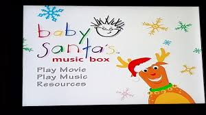 Baby einstein videos get a special holiday twist in santa's music box, featuring dazzling imagery of lights, sparkling ornaments here is the dvd menu for the baby santa's music box spain 2008 (i think, because the files said they were made in 2008) dvd Baby Santa S Music Box 2001 Dvd Menu Youtube