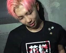 Pink Hair Bts And Namjoon Bild Namjoon Kim Namjoon Pink Hair