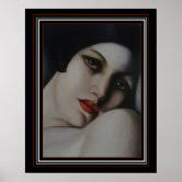 Portrait of Mrs Alan Bott by Tamara de Lempicka Poster