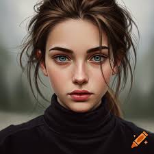 Black and white portrait of Luna Joyce Robin Hasler