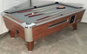 Valley Commercial 7 Coin Op Bar Size Pool Table Model Zd 5 Refurb In Grey Cloth Pool Table Coin Operated Pool Tables Refurb