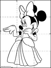 Jeux Minnie Mouse Puzzle 35 Coloriage Minnie Coloriage Mickey Coloriage Princesse