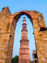Qutub Minar Tallest Brick Minaret In World With Steps Leading To Top Stock  Photo - Alamy
