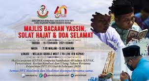 Sholat hajat memiliki keutamaan dan keajaiban yang luar biasa. Majlis Bacaan Yassin Solat Hajat Doa Selamat Kepak 2021 Kesatuan Pegawai Eksekutif Kepak Laman Web Rasmi