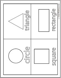 Traditional coloring books and coloring pages are printed on paper or card. 80 Shape Coloring Pages Digital Pdf Squares Circles Triangles