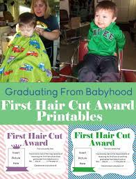 Free First Hair Cut Award Printables Kid Blogger Network Activities Crafts Baby Haircut First Haircut Und Hair Cuts