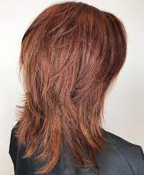 Wispy Layered Hairstyle In Spicy Color Modern Shag Haircut Shag Haircut Shag Hairstyles