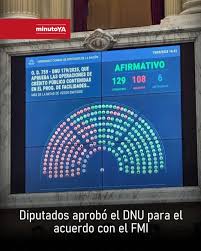 Este miércoles, la Cámara de Diputados de la Nación aprobó el Decreto de  Necesidad y Urgencia (DNU) N°179/25, que habilita el acuerdo del gobierno  de Javier Milei con el Fondo Monetario Internacional (