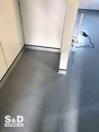 Final Finishes Revealed At Our Latest Hospital Project Featuring Polyflor Ltd Polysafe Standard With Capping And Co Flooring Floor Installation Hospital Health