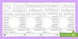 Maybe you would like to learn more about one of these? Father S Day Describing Words Drawing And Coloring Sheet