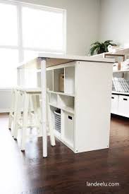 Craft Room Work Table In 2020 Bastelraum Tische Ikea Lagerung Ikea Kallax Regal