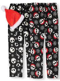 Disney Disney Men S Nightmare Before Christmas Jack Skeleton 2 Pack Pajama Pants With Santa Hat Walmart Com Walmart Com
