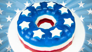 This red white and blue layered patriotic jello dessert makes a fun addition to fourth of july picnics or memorial day celebrations. 4th Of July Jello Cake Red White And Blue From Cookies Cupcakes And Cardio Youtube