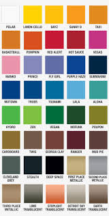 Plutonium Paint Color Chart Rustoleum Spray Paint Color