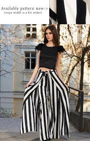 Black And White Striped Maxi Skirt Plus Size Palazzo Pants Futuristic Clothing Striped Pants Steampunk Etsy Black And White Pants Steampunk Pants Plus Size Outfits
