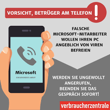 Im folgenden sind die beiden alternativen schreibweisen des adverbs und das verwandte substantiv. Warnung Abzocke Durch Angebliche Microsoft Mitarbeiter Verbraucherzentrale De
