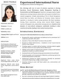 Chronological formats functional format combination format. Nurse Cv Format Nurse Resume Sample And Template