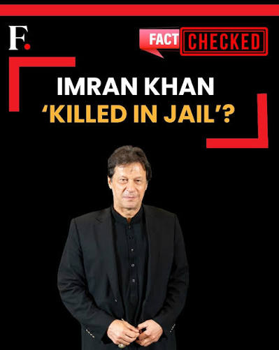 FirstpostNews: Viral Rumour Claims Imran Khan Killed in Adiala Jail,  Triggers Protests and Heavy Security A viral social media claim alleging  that former Pakistan Prime Minister Imran Khan was killed inside Adiala