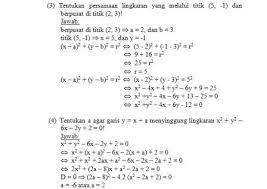 Belajar persamaan lingkaran materi matematika kelas 11 sma dengan contoh soal dan pembahasan. Bank Soal Matematika Kelas Xi Ipa Persamaan Lingkaran Ibu Guru Susi Sr