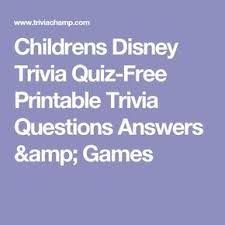Only true fans will be able to answer all 50 halloween trivia questions correctly. Disney Quiz For 7 Year Olds
