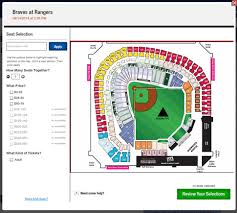 Texas Rangers Seating Chart Interactive