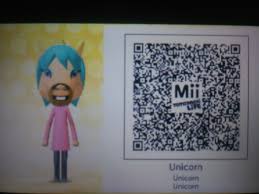 Unicorn Mii Qr Code Mii Unicorn Pencil Art Drawings Video Games Animal Crossing