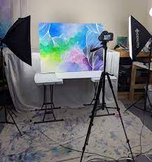 Trace shapes on kraft paper and tape to the wall before nailing your art display in place. How To Photograph Your Art To Make Prints Messy Ever After
