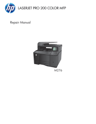 Download the latest version of the hp laserjet 3390 driver for your computer's operating system. Hp Laserjet Pro 200 Color Mfp Series Repair Manual Manualzz