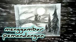 Check spelling or type a new query. Menggambar Pemandangan Alam Menggunakan Arang Gambarsantai Youtube