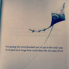 But Getting The Wind Knocked Out Of You Is The Only Way To Remind Your Lungs How Much They Like The Taste Of Air Love Words Poetry Words Pretty Quotes