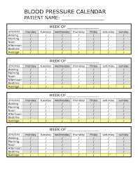 Blood Pressure Diary Edit Fill Sign Online Handypdf