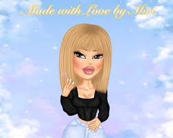 Logotipo de retrato de dibujos animados de muñeca -Retrato personalizado  -Retrato de muñeca personalizado -Regalo para novia -Regalo de cumpleaños  ...