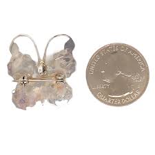 Zuni Bright Butterfly Sleeping Beauty Inlay Brooch Pin/Pendant