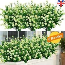So, one by one i cut the flowers sticks into half so it can fit into the flower box. Artificial Plants Fake Flowers In Outdoor For Garden Porch Window Box Plants Uk Ebay