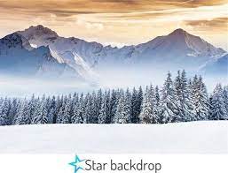 Winter Snow Mountain Photo Backdrops Winter Landscape Winter Landscape Photography Snow Photography