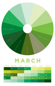The Colors Of March March Colors Color Wheel Month Colors
