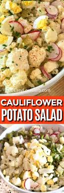 Keto Cauliflower Potato Salad Recipe Potatoe Salad Recipe Potato Salad Keto Side Dishes
