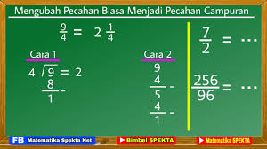 Check spelling or type a new query. Cara Mengubah Pecahan Biasa Menjadi Pecahan Campuran 2 Cara Mudah Matematika Kelas 4 5 6 Sd Youtube