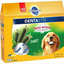 Pedigree Reduce Plaque And Tartar Build Up Dentastix Large Dog Treats Fresh 28 Treats 152lb Read More Dog Dental Treats Dog Treats Dog Teeth Cleaning Treats