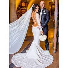 Natalieevamarie S Photo On Instagram Her Wedding Dress Was Gorgeous Eva Marie Wedding Dresses Natalie Eva Marie