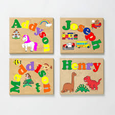 Personalized Name Puzzles Puzzle Stools With Names