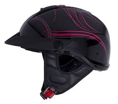 Details About Ls2 Rebellion Wheels Wings Half Helmet Black