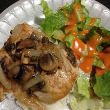 Pan Seared Mahi Mahi With Lemon Caper Sauce Topped With Mushrooms And Onions Lemon Caper Sauce Mushroom And Onions Cooking