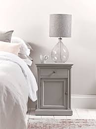 How high should a bedside lamp be? Grey Bedside Table