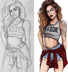 35 Cute Girl Drawing Ideas Easy Step By Step Tutorials Do It Before Me Start from the big toe till you get to the last toe. 35 cute girl drawing ideas easy step